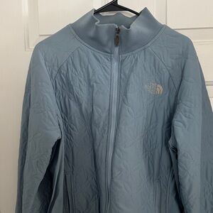 The North Face Women's Light Blue Quilted Ski Jacket